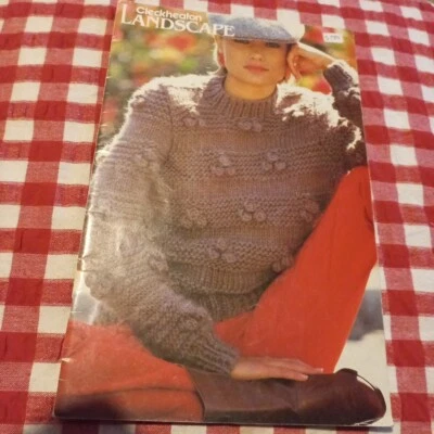 😇 Cleckheaton Landscape Family Knitting Crochet Pattern Book Jumpers Fair Isle  - image 1 of 4