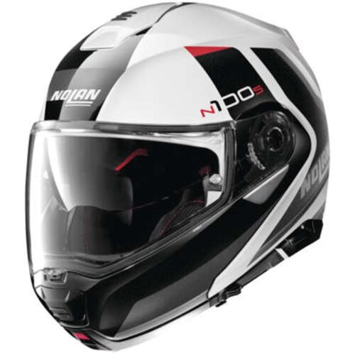 NOLAN HELMETS N100-5 Hilltop Helmet Metal White/Black, XL N155275630486