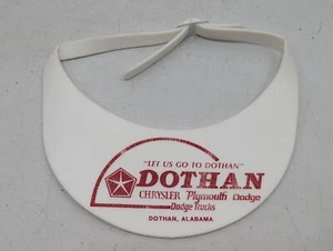 Vintage Dothan Dodge Trucks Sun Visor Trucker Hat Plymouth Advertising Alabama  - Picture 1 of 11