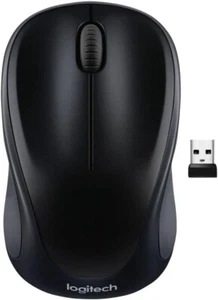 Logitech M317 Wireless Mouse 2.4 GHz 1000DPI Optical Tracking USB Receiver Black - Picture 1 of 4