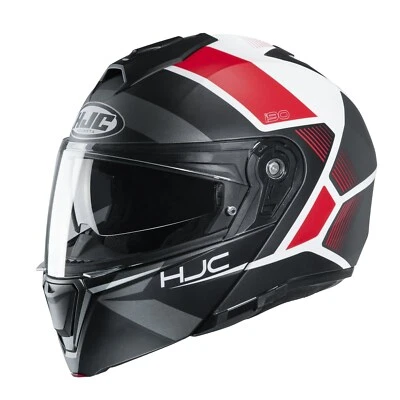 HJC i90 Hollen MC1SF Moto Casque Modulable Touring Noir Mat - Photo 1/3