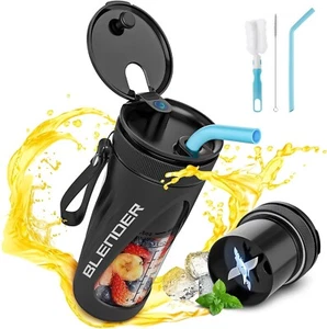 FYZUX Frullatore Portatile per Frullati e Frullati 300W, USB-C Ricaricabile 18 Oz - Foto 1 di 9