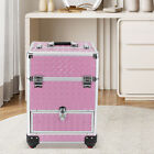 Professional Rolling Makeup Train Case Cosmetic Trolley Organizer Makeup Case