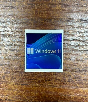 1x Windows 11 Holographic Desktop / Laptop sticker label (NEW) - Image 1 of 2