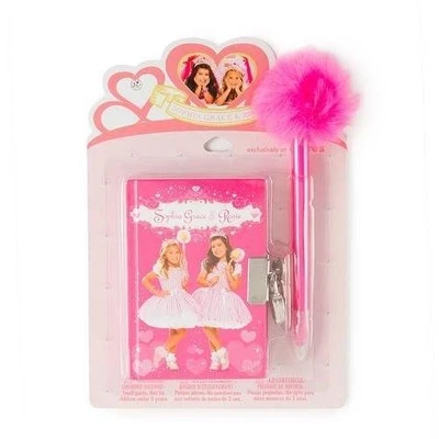 Sophia Grace & Rosie Mini Diary with Lock & Feather Pen Journal Vintage VTG NWT - Image 1 of 4