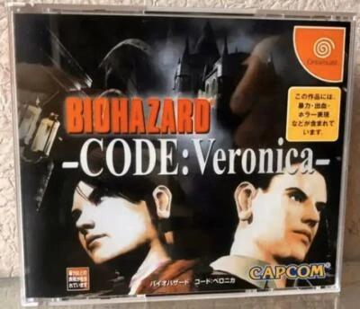 Dreamcast DC resident Evil Code Veronica Capcom 2000 Survival Horror Japan used - Image 1 of 4