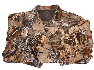 Game Winner Women's Size L Button Camo Long Sleeve - Picture 1 of 3