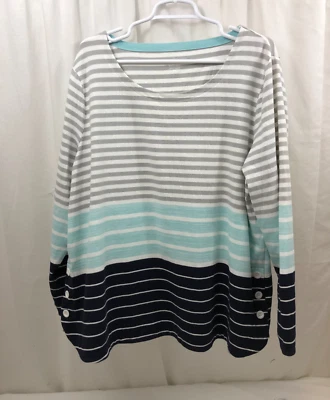 Camisa activa con botones laterales T By Talbots para mujer 2X Foto 1 de 2