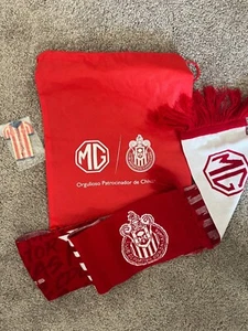 NWOT Chivas Guadalajara Rare Promo MG Souvenirs Car Air Freshener Backpack Scarf - Picture 1 of 5