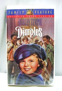 DIMPLES with SHIRLEY TEMPLE 1994, Video, VHS COLORIZED Clamshell Case FREE SHIP - Picture 1 of 2