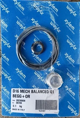 XYLEM LOWARA Mech Seal & O-Ring Kit e-SV 10/15/22 5.5kW 28mm KL01AD7 #4255