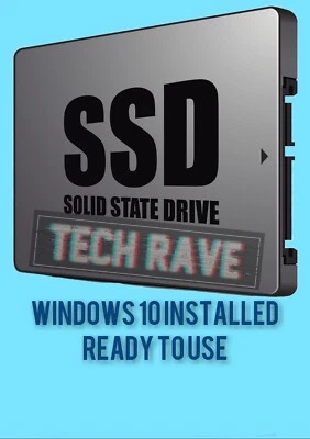 DELL LATITUDE E7440 WINDOWS 10 PRO REPLACEMENT SSD DRIVE + OFFICE - READY TO USE - Image 1 of 2