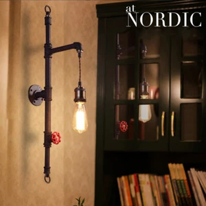 Antique Industrial Style Water Pipe Wall Light Steampunk Lighting Wall Sconce - Picture 1 of 12