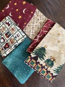 Mumms The Word by Debbie Mumm SSI Christmas 1 1/2 Yards Total Vintage Rare - Picture 1 of 8