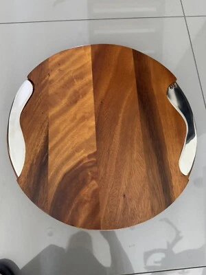 Cuchillo y esparcidor para tabla de pan/queso Nambe 5012 Neil Cohen 15"x2-1/2"" Foto 1 de 4