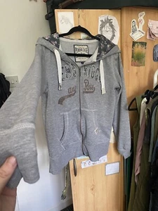 Grey Zip Up Hoodie Size 14 New Look Pockets Lightweight Hood - Picture 1 of 12