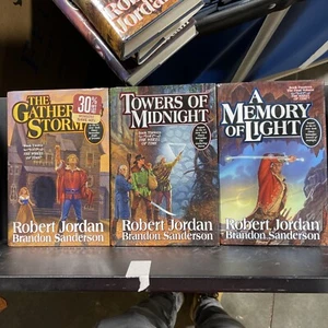 Wheel Of Time 3 Tor Book Lot #12 13 14 Storm Midnight Memory Jordan Sanderson - Picture 1 of 2