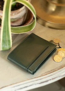 Two Tone Luxury Leather Practical Bi-Fold Organiser Wallet RFID Secure Billfold - Picture 1 of 6