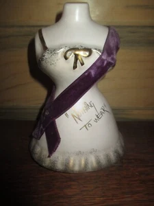 Vintage NOTHING TO WEAR Woman's SLIP On MANNEQUIN Ceramic COIN BANK - 1950's - Picture 1 of 5