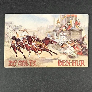 Antique 1910 Postcard Ben Hur Wallace Memorial Edition Sears Roebuck Postcard - Picture 1 of 3