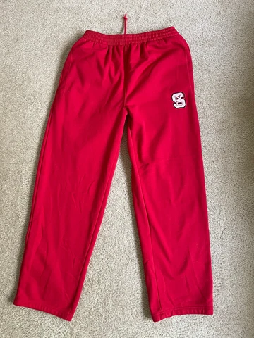 NCAA NC State Wolfpack Sweat Pants Men's Size Medium Red Cover