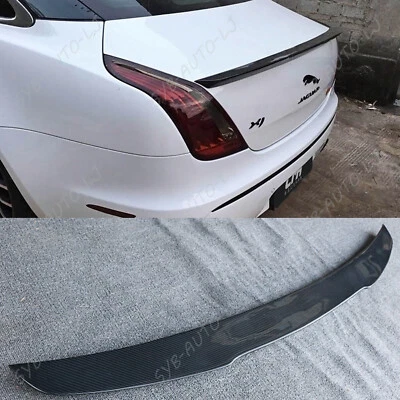 Alerón trasero de fibra de carbono real estilo V apto para Jaguar XJ 2010-2017 Foto 1 de 4