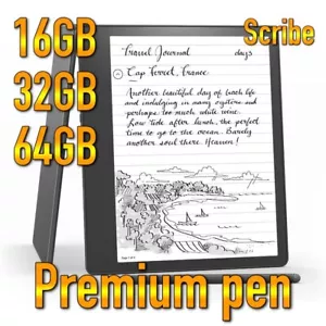 Amazon Kindle Scribe 10.2” 300 ppi display, Notebook with Premium Pen 2022 11th - Picture 1 of 12