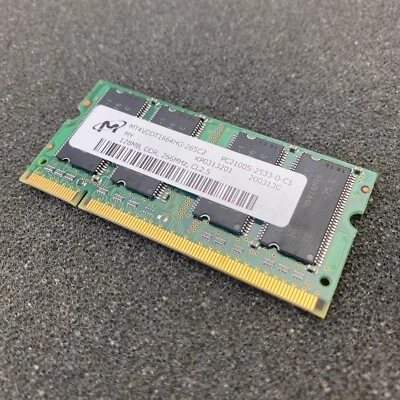 Micron 128 MB DIMM 333 MHz DDR SDRAM Memory (MT4VDDT1664HG-265C2) - Image 1 of 3