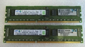 Samsung M393B5673GB0-CH9Q8 500656-B21 4GB 2x2GB PC3-10600 DDR3 ECC CL9 240P RAM - Picture 1 of 4