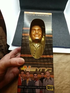 NSYNC Justin Timberlake 2012 Bobble Head Best Buy 2001 - RARO *EN CAJA - Imagen 1 de 6