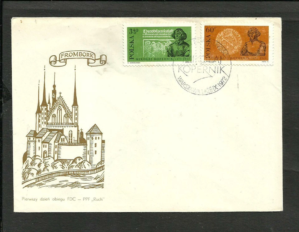 COPERNIC, 1972, POLAND FDC, NICE - Image 1 of 1