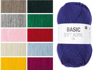 RICO BASIC SOFT ACRYL DK Wolle Garn weich stricken häkeln (50g, Farbauswahl) - Bild 1 von 26