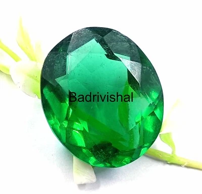 Looking Nice Green Moldavite 70 Ct IGL Faceted Oval Cut Loose Gemstone 4JUJ - Image 1 of 4