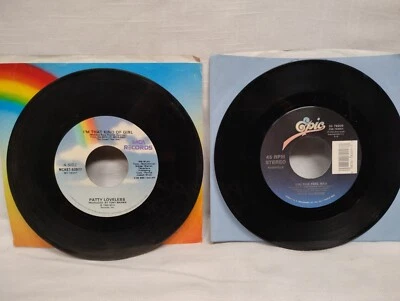 Patty Loveless I'm That Kind Of Girl / You Can Feel Bad 45 RPM lot - 2 1990 1995 Foto 1 de 4