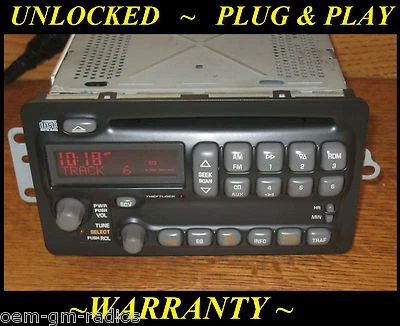 PLUG&PLAY OEM Pontiac Montana GRAND AM Sunfire Radio AM/FM/CD Player Unlocked - Image 1 of 4