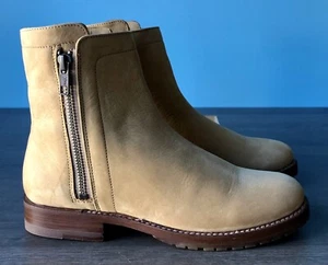 Frye Natalie Double Zip Booties Tan Beige - Size 5.5B - New No Box - Picture 1 of 10
