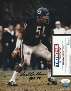DICK BUTKUS CHICAGO BEARS HOF 79  JSA AUTHENTICATED  ACTION SIGNED 8x10 - Picture 1 of 1
