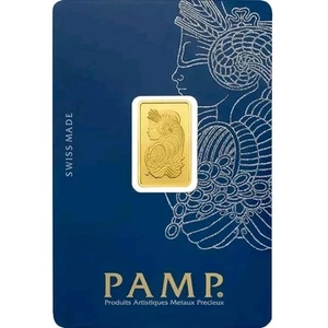 Pamp Goldbarren Fortuna 5 Gramm 9999 Gold im original Blister - Imagen 1 de 2