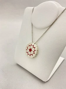 TIFFANY&Co. Crown of Heart Red Necklace Pendant 925 #762 - Picture 1 of 6