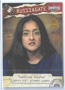 RARE 2020 DECISION RAINBOW ~ RUSSIAGATE ~ CARD #RG57 ~ /10 ~ TASHINA GAUHAR - Picture 1 of 2