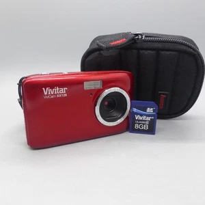 Vivitar Digital Camera Vivicam XX128 20.1MP Red Tested - Picture 1 of 9