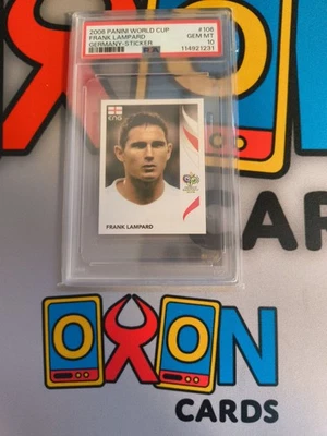 Panini World Cup 2006 - Frank Lampard Sticker #106 - PSA10 - POP 4 - Image 1 of 4