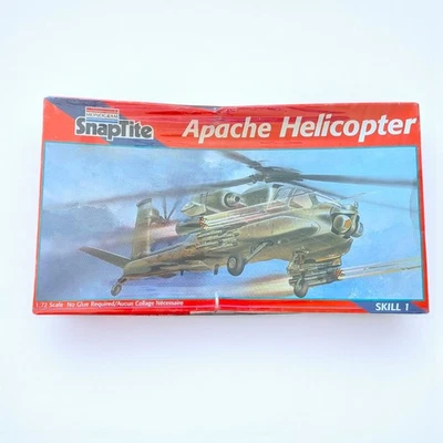 Monogram Snaptite Apache Helicopter 1/72 Scale #1129 (1995) Sealed New - Image 1 of 3