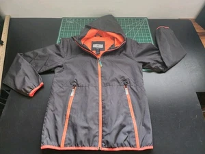 Champion Boys Large 12-14- Black with Orange Trim Windbreaker, Zipper  - Picture 1 of 6