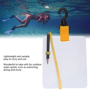 Tabla de pizarra de escritura de buceo con lápiz para notas submarinas snorkel buceo - Imagen 1 de 7