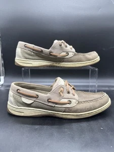 Zapatos Sperry Mujer 9.5 Rosefish Casual Barco STS81796 Beige Cuero Cordones Barco - Imagen 1 de 7