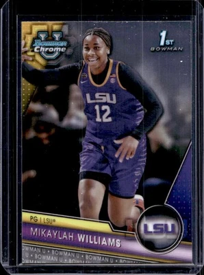 2023-24 Bowman University Chrome Mikaylah Williams #4 Tigers - Image 1 of 2
