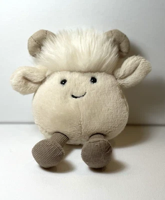 Jellycat Amuseabean RAM Plush Stuffed Animal 4" Small Retired - Image 1 of 2