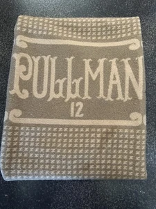 Manta de lana vintage PULLMAN RAILROAD tren cama coche 12 coleccionable EE. UU. - Imagen 1 de 13