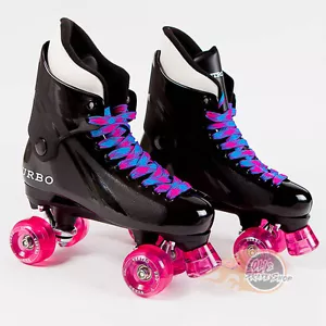 Ventro Pro Turbo Quad Roller Skates, Turbo 33 Style - Pink Ventro Wheels - Picture 1 of 1